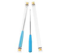 Tofficu Outil de Dégorgement de Pêche Bleu 2 Pièces en Acier Inoxydable | Décrochage Facile, Design Pratique, Prise en Main Confortable, pour Pêche en Plein Air