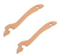 Tofficu Outil de Poussée-traction pour Grille de Four à Bois 2 Pièces en Bois Résistant la Chaleur Longue Poignée, Extracteur de Rack pour Four Chaud, Accessoire la Cuisine Sûr