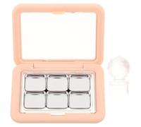 Tofficu Palette de Maquillage Magnétique Beige avec Compartiments pour Lèvres et Ombres à Paupières Boîte pour Voyage