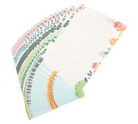 Tofficu Papier à Lettres A4 à Bordure Colorée Animaux 50 Pièces, Papeterie Mignonne pour Imprimante, Papier à Dessin Printemps, pour Fête Prénuptiale, Mariage et Correspondance Créative