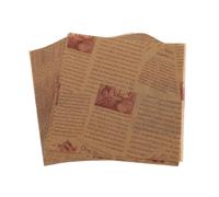 Tofficu Papier Sulfurisé Antiadhésif et Résistant la Graisse 25 X 25 Cm, 200 Feuilles pour Cuisson, Emballage Alimentaire et Pâtisserie, Doublures en Papier pour Four et Friteuse à Air