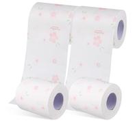 Tofficu Papier Toilette Imprimé à Motifs Floraux, 4 Rouleaux, Papier Doux Lignes de Séparation Claires, Adapté Maison Voyages