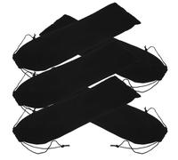 Tofficu Paquet à Cordon en Velours Noir pour Fer à Friser 5pcs, Étui de Rangement Portable Protégeant Les Vêtements, pour Hôtels et Camping-Car