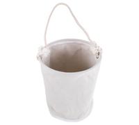 Tofficu Paquet à Outils Cylindrique en Toile Résistante 32 Cm pour Électricien et Plombier, Seau de Rangement Portable avec Corde de Levage, Organisateur Multi-usages pour Chantier