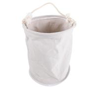 Tofficu Paquet à Outils D'électricien Cylindrique Portable en Toile Résistante avec Fond en Acier, Petite Taille, Paquet de Rangement Multifonction pour Levage de Chantier et Travaux