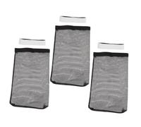 Tofficu Paquet à Poussière pour Sèche-linge Extérieur, Récupérateur de Peluches en Nylon, Filtre Ventilé Noir, Lot de 3 Pièces, Accessoire Conduit D’évacuation, Usage Domestique