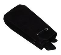 Tofficu Paquet Banane Médiéval Style Renaissance en Cuir Suédé Noir Cordon de Serrage, Paquet Seau pour Cosplay et Costume de Chevalier