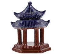 Tofficu Pavillon Hexagonal en Céramique pour Aquarium, Décoration Miniature Brillante Surface Brillante, pour Jardins Miniatures et Accessoires de Poissons