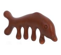 Tofficu Peigne de Massage Large en Bois de Santal, Forme Dauphin, Outil de Massage du Cuir Chevelu Portable pour Utilisation en Voyage Bureau