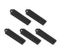 Tofficu Peignes de Voyage Pliables Compact et Stylé Lot de 5 en Corne de Bœuf Noir, Démêlants Abîmer Cheveux pour Amies et Collègues en Déplacement
