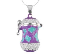 Tofficu Pendentif Design Creux Carré en Cuivre Diffuseur D'huiles Essentielles Porte Parfum Solide pour DIY Collier pour Usage Personnel ou Présent Spécial
