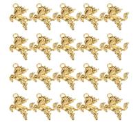 Tofficu Pendentifs Cheval Dorés 60 Pièces pour Création de Bijoux, Charms Animaux pour Bracelets, Présents Feng Shui 2026
