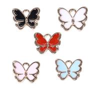 Tofficu Pendentifs en Alliage K Doré 50 Pcs Couleurs Assorties pour Fabrication de Bijoux Diy Breloques Charms pour Bracelets Colliers et Boucles D’oreilles Couleur