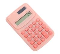 Tofficu Petite Calculatrice De Poche Portable Multifonctions Écran Tactile Confortable, Finition en Plastique Et Silicone, Design Compact Rose Cerisier, pour Bureau Et Étudiants