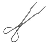 Tofficu Pince à Bûches en Fer Robuste 52 Cm Embout Coudé - Pinces à Bois de Chauffage Ergonomiques pour Cheminée, Brasero et Feu Ouvert, Outil de Préhension Sécurisé et Isolant Thermique