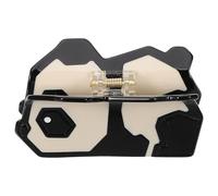 Tofficu Pince à Cheveux Panda en Plastique Robuste Pince Griffe Moyenne Blanche Accessoire Cheveux Décoratif Clip Coiffure Mignon pour Fille Maintien Sûr et Léger Usage Quotidien