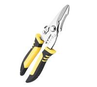 Tofficu Pince à Dénuder Multifonctionnelle pour Électricien Coupe Fil Intégré Design Ergonomique avec Ressort Acier Inoxydable Outil et pour Travaux et Bricolage