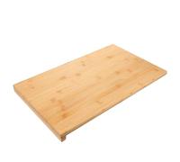 Tofficu Planche à Découper Extra Large 50x30 Cm avec Rebord, Compatible Lave-vaisselle, Billot de Boucher Multifonction Cuisine Compacte - Accessoire pour Découpe, Pétrissage