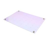 Tofficu Planificateur Magnétique Coloré Effaçable À Sec pour Réfrigérateur Tableau Acryl Transparent Réutilisable Calendrier Aimanté Compact avec Marqueurs Organiseur de Planning Pratique