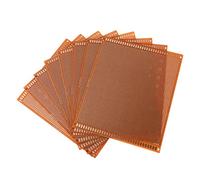 Tofficu Plaque d'Essai PCB 15X18Cm Lot de 8 Cartes de Circuit Imprimé en Bakélite pour Projets Électroniques pour Bricolage Soudure et Expériences Compatible Divers Circuits Couleur Marron