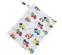 Tofficu Pochette à Couches Imperméable Bébé, Réutilisable, Polyester, Motif | Facile à Nettoyer, Boucle D’accroche, pour Articles Souillés, Sorties et Dépôt à Crèche
