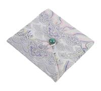 Tofficu Pochette Brodée en Coton Double Cordon, Conteneur de Rangement pour Montres et Câbles, Facile à Ouvrir et Fermer, pour Voyage et Vacances