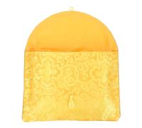 Tofficu Pochette en Brocart de Soie Brodée Format A4 avec Nœud Chinois, Pochette de Rangement pour Documents, Enveloppe Solide Résistante la Déchirure, pour Écrits Bouddhistes et Bureau,