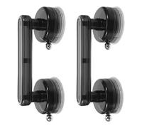 Tofficu Poignée à Ventouse Lot de 2 Pièces pour Portes Vitrées et Fenêtres Coulissantes, Fixation Forte sans Perçage, Couleur Gris Translucide, Adaptée pour Réfrigérateur,