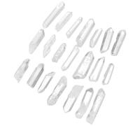Tofficu Point de Cristal Blanc Hexagonal 300g pour Décoration | Transparent, sans Trou, pour Bases en Bois et Bouteilles à Souhait, Décor de Table et Studio de Yoga