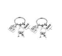 Tofficu Porte-clés Décoratif en Métal Gravé « Vendu » Lettre, Design Maison Industrielle, Anneau Clé Robuste pour Clés de Voiture et Maison, Présent Original pour Famille et Collègues,