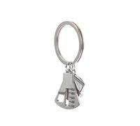 Tofficu Porte-clés Microscope De Chimie Calculatrice Et Tasse à Mesurer Pendentif Clé Métal Ornements De Porte-clés