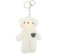 Tofficu Porte-clés Ours en Peluche Mignon pour Paquet, Breloque Créative en Peluche et Alliage, Tactile Confortable, Prévient la Perte, Présent pour Femmes, Suspendu aux Paquet