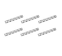 Tofficu Porte-stylo à Manucure Transparent 6 Pcs Support de Rangement 5 Compartiments en Acrylique pour Pinceaux Nail Art Stylos Dessin Outils Beauté et Soins Personnels