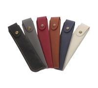 Tofficu Porte-Stylo en Cuir PU Épais Étui de Protection pour Stylo Paquet à Stylo Simple 6Pcs et Portable Fournitures de Bureau pour Étudiants et Employés