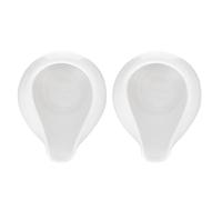 Tofficu Pots à Lait en Céramique Blanche 2 Pièces Bec Verseur Rond, Crémier pour Sauces et Café, Accessoires Cuisine pour Maison et Restaurant, Bols à Sauce Élégants et Pratiques