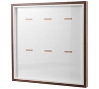 Tofficu Présentoir à Médailles Marathon Cadre 3D Espace de Rangement et Design Moderne pour Bureau ou Mur 12.6X12.6 Pouces Adapté aux Coureurs et Collectionneurs