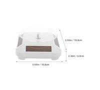 Tofficu Présentoir Bijoux Tournant Solaire avec Plateau Motorisé pour Exposition Bijouterie Socle Rotatif pour Vitrines et Usage Domestique