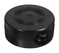 Tofficu Projecteur Portable pour Enfants Duplication D'écran, Projecteur 1080p, Plastique Abs sans Odeur, Compact Et Léger, Divertissement Familial, Blanc Translucide