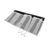 Tofficu Rangement Chaussures Suspendu à 4 Poches en Filet Respirant, Organiseur Compact en Tissu Non Tissé Léger, 4 Compartiments pour Camping-Car, Chambre Étudiante et Petit Appartement,