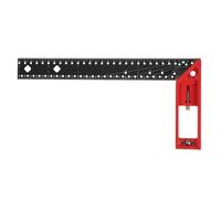 Tofficu Règle Dangle Rotative Aluminium Rapporteur Précis pour Mesure et Marquage Outil de Mesure Multifonction pour Travail Du avec Poignée Rouge Ergonomique