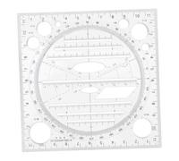 Tofficu Règle de Dessin Géométrique Multifonction pour Étudiants Outil de Mesure pour Mathématiques Architecture et Travaux Techniques Modèle Noir Adapté École et Bureau