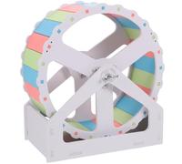 Tofficu Roue D’Exercice pour Hamster Grosse Taille 21 Cm Support Stable, Roue pour Cobaye, Chinchilla et Gerbille, Accessoires Cage Petits Animaux, Activité Sportive