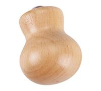 Tofficu Rouleau de Massage Facial en Jade Manche en Bois Stable, Rouleau pour Visage et Yeux, Outil de Soin Peau Compact, Massage Rafraîchissant pour Détente Visage, Mains et Jambes,
