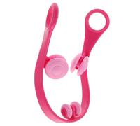 Tofficu Rouleau de Massage pour Jambes Trois Directions, Stimulateur Circulation Sanguine, Fatigue Mollets, Outil de Massage Pratique à Domicile et Voyage, Rose, Compact et Léger