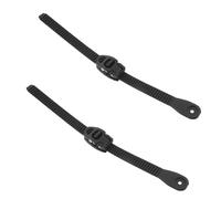 Tofficu Sangles à Boucle Réglables pour Patins à Glace et Patins à roulettes en PVC Noir, Design Ajustable Maintien Sécurisé, Lot de 2 Sets de Sets de Ensembles Patinage