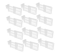 Tofficu Séparateur Extensible En Plastique Pour Porte Latérale De Réfrigérateur Lot De 12 Cloisons Panneau De Séparation Pour Organiser Aliments Solide Et Ajustable Pour Réfrigérateur Et Tiroirs