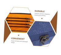 Tofficu Set de Calligraphie Chinoise avec Pierre à Encre Encre Compacte et Pinceau Portable pour Étudiants Kit Pratique et Sûr