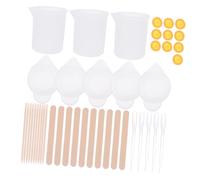 Tofficu Set DIY Silicone Crystal Epoxy Cup With Measuring And Stirring Functions Crafts Making Tool For Resin Art Easy Pouring And Clean Use