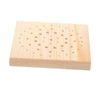 Tofficu Socle Bois avec Insertion Carrée pour Sculpture Argile Base Stable pour Figurines Pâte à Modeler Présentoir Artisanal pour Modèles Et Jouets