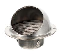 Tofficu Sortie Air Inox Anti-vent Pour Ventilation Extérieure Extracteur Mural Et Anti-oxydation Conduit Évacuation Résistant Déformation Protection Les Impuretés